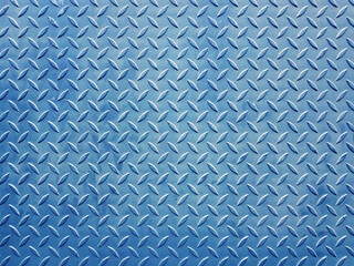 Metal steel plate with diagonal bumps of diamond pattern texture background.