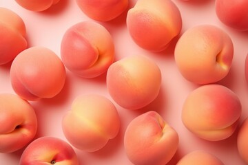Soothing Peach background. Summer nature food. Generate Ai