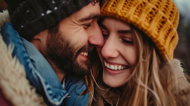 happy couple being very in love generative ai