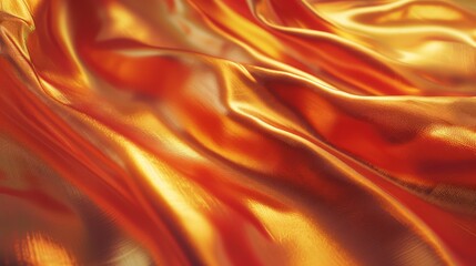 Obraz premium Satin texture red and gold fabric