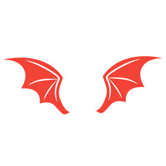 Obraz premium red dragon wing vector