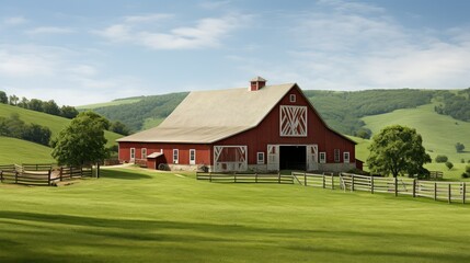 Fototapeta na wymiar farm dairy barn
