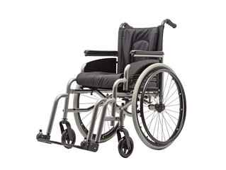 Fototapeta na wymiar a black and silver wheelchair