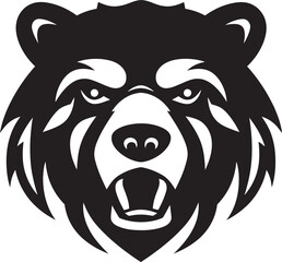 Ursine Majesty Bear Logo Design Perspectives Dynamic Design Exploring Bear Logo Aesthetics - obrazy, fototapety, plakaty