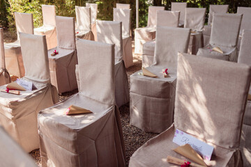 Sillas para evento nupcial