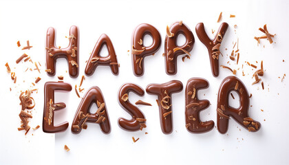 Happy Easter, chocolate, holiday, rabbit, sweet, love, pleasure - obrazy, fototapety, plakaty