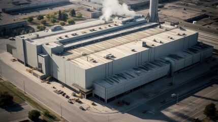 facility industrial building aerial