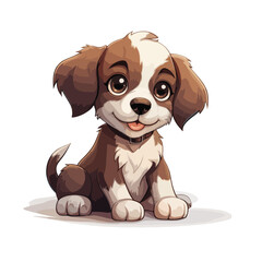 Selfie dog cute character design vector illustration