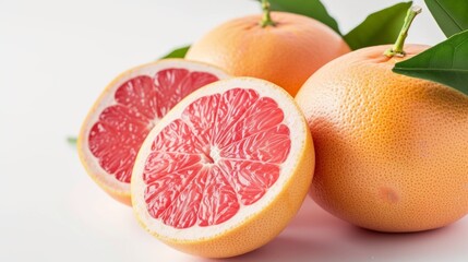 Grapefruits in half, generative ai