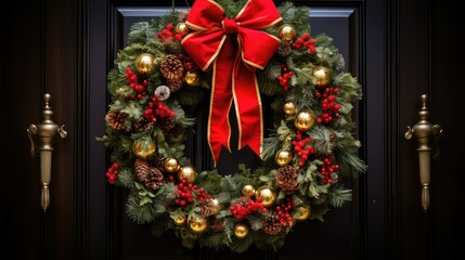 Fototapeta na wymiar decoration holiday wreath