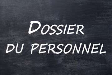 Obraz premium Dossier du personnel tableau