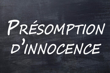 Fototapeta premium Présomption d'innocence tableau