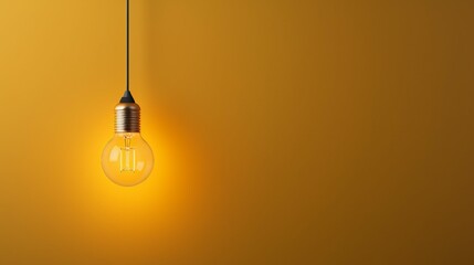 Light for the ideas of marketing, copy space 