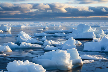 Antartica Ice Melting  - obrazy, fototapety, plakaty