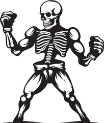 Skeletal Slugfest Where Bones Meet the Boxing Ring