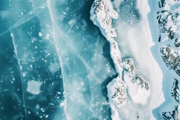 Cercles muraux Antarctique Antartica Ice Melting 