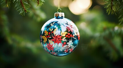 christmas holiday ornament template