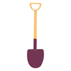 garden tool set care colored icon element shovel fork broom clean harvest