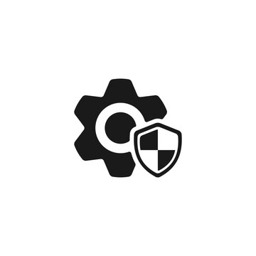 Security system icon or Security panel icon vector isolated. Security system icon for product packaging design element. 100% Security system label for safety design element.