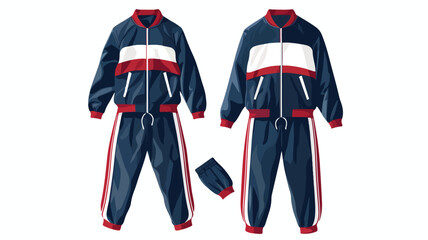 Sport Track Suit Design Template: Jacket