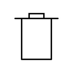 Trash icon vector. trash can icon. delete icon vector. garbage