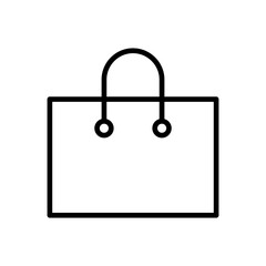 Shopping bag icon vector. shopping icon vector