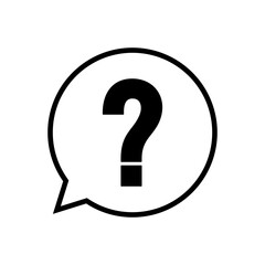 Question icon vector. question mark icon vector.