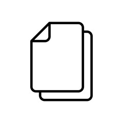 Document icon vector. Paper icon. File Icon