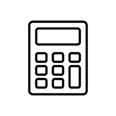 Calculator icon vector. Accounting calculator icon. calculator vector