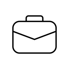 Briefcase icon vector. suitcase icon. luggage symbol.