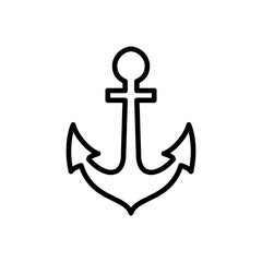 Anchor icon vector. Anchor symbol logo. Anchor marine icon.