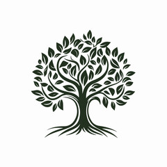 Tree Vintage Logo Design: Vector Nature Logo