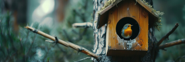 birdhouse in Forest 