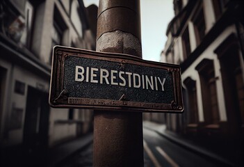 Street Sign to Referendum. Generative AI