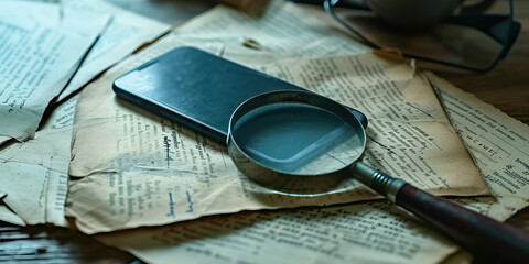 Cold Case Review: Detectives Reviewing Old Cases for New Leads. Case File Analysis - obrazy, fototapety, plakaty
