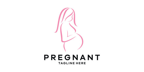 pregnancy logo design, minimalist logo design templates, symbol ideas.