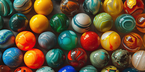 colorful marbles background 