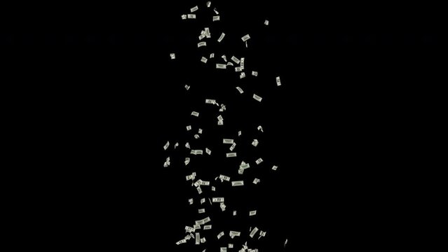 Money Tornado.
A tornado of U.S. hundred dollar bills on a transparent alpha channel background.