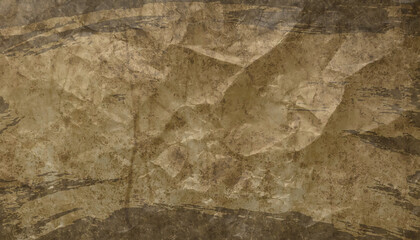 Brown crumpled paper texture. Abstract background for design and decoration. Space for your text 