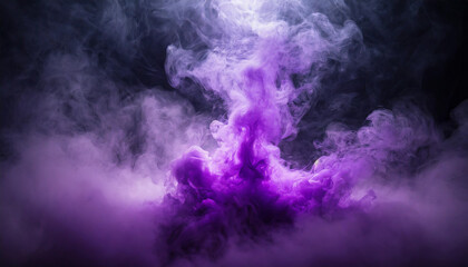 explosive purple smoke emanating from void center, creating eerie ambiance - obrazy, fototapety, plakaty