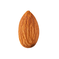 Almonds isolated on white background - 734388528