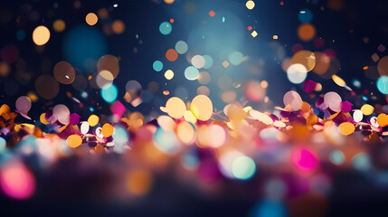 Sparkling confetti on background