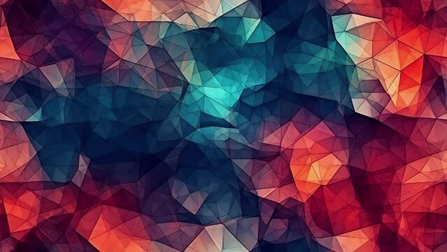 Streamer Background of a polygon design