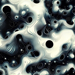 digital abstract freameless patterns, ai generated