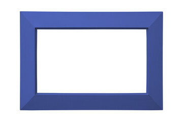 Dark blue picture photo frame broad thick wide modern minimal simple