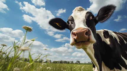 Gordijnen farm cow mooing © PikePicture
