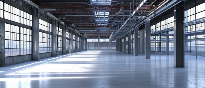 Spacious Industrial Warehouse with Natural Light