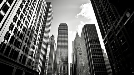 Fototapeta na wymiar landmarks chicago buildings