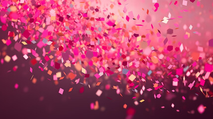 Fun and vibrant confetti falling during celebrations