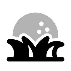 Golf Ball Duotone Icon